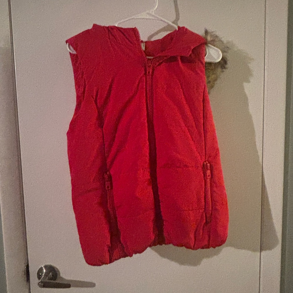 Liz Claiborne Red Puffer Vest